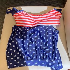 American flag bathing suit